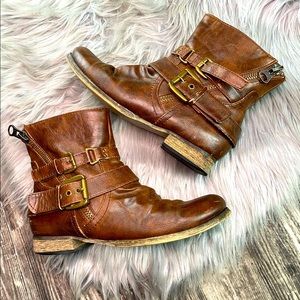 Carlos Santana Leather Booties size 7